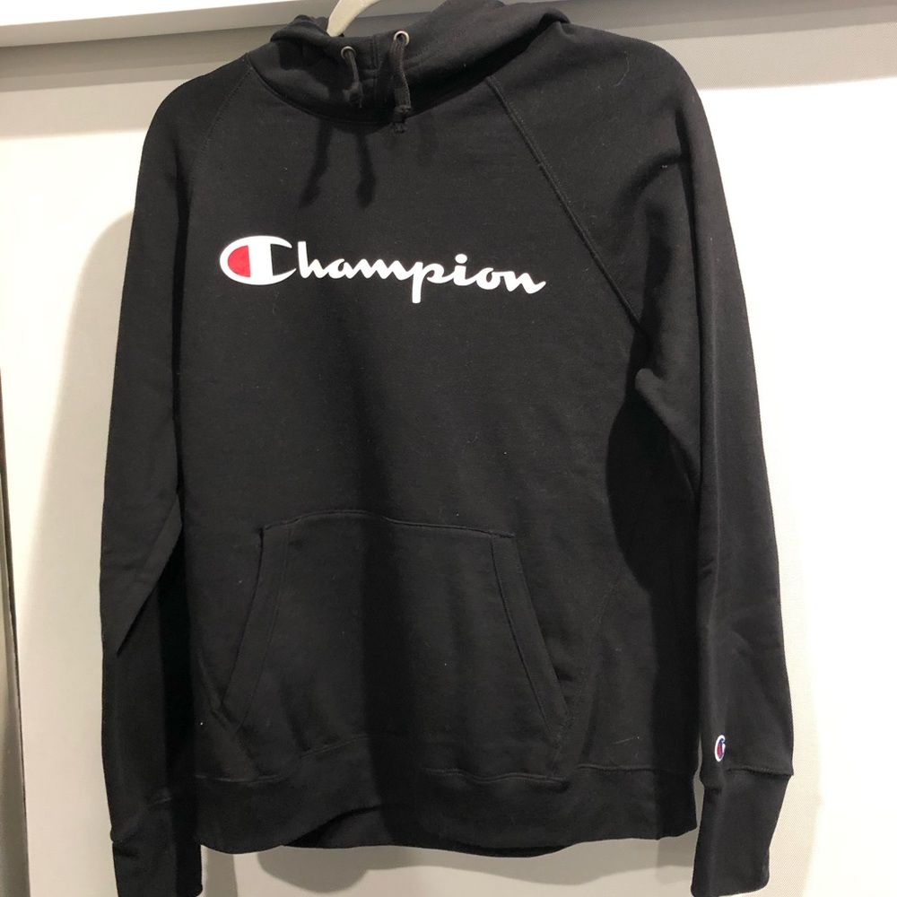 Large Black Champion Hoodie